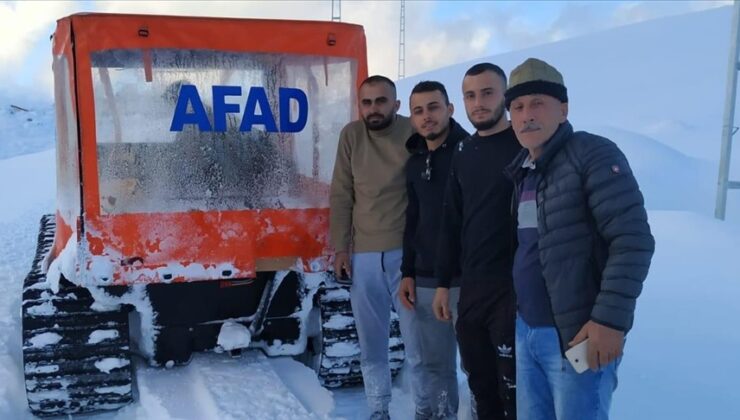Konya’da yaylada mahsur kalan 3 kişiyi AFAD kurtardı