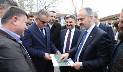 Bursa’nın 418 dönümlük yeni mezarlığına sıcak asfalt