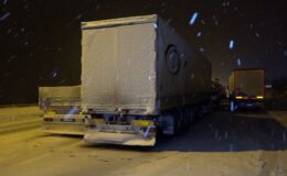 Aksaray-Ankara kar nedeniyle ulaşıma kapandı