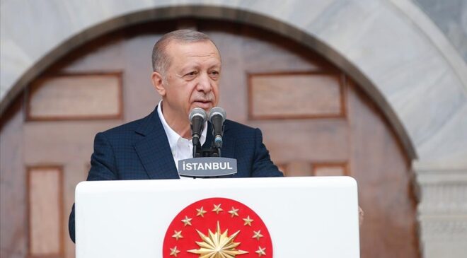 Cumhurbaşkanı Erdoğan, restorasyonu tamamlanan Ayazma Camii’ni açtı