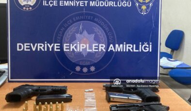 Edirne’de ruhsatsız tabanca ve uyuşturucuyla yakalanan 3 şüpheli gözaltına alındı